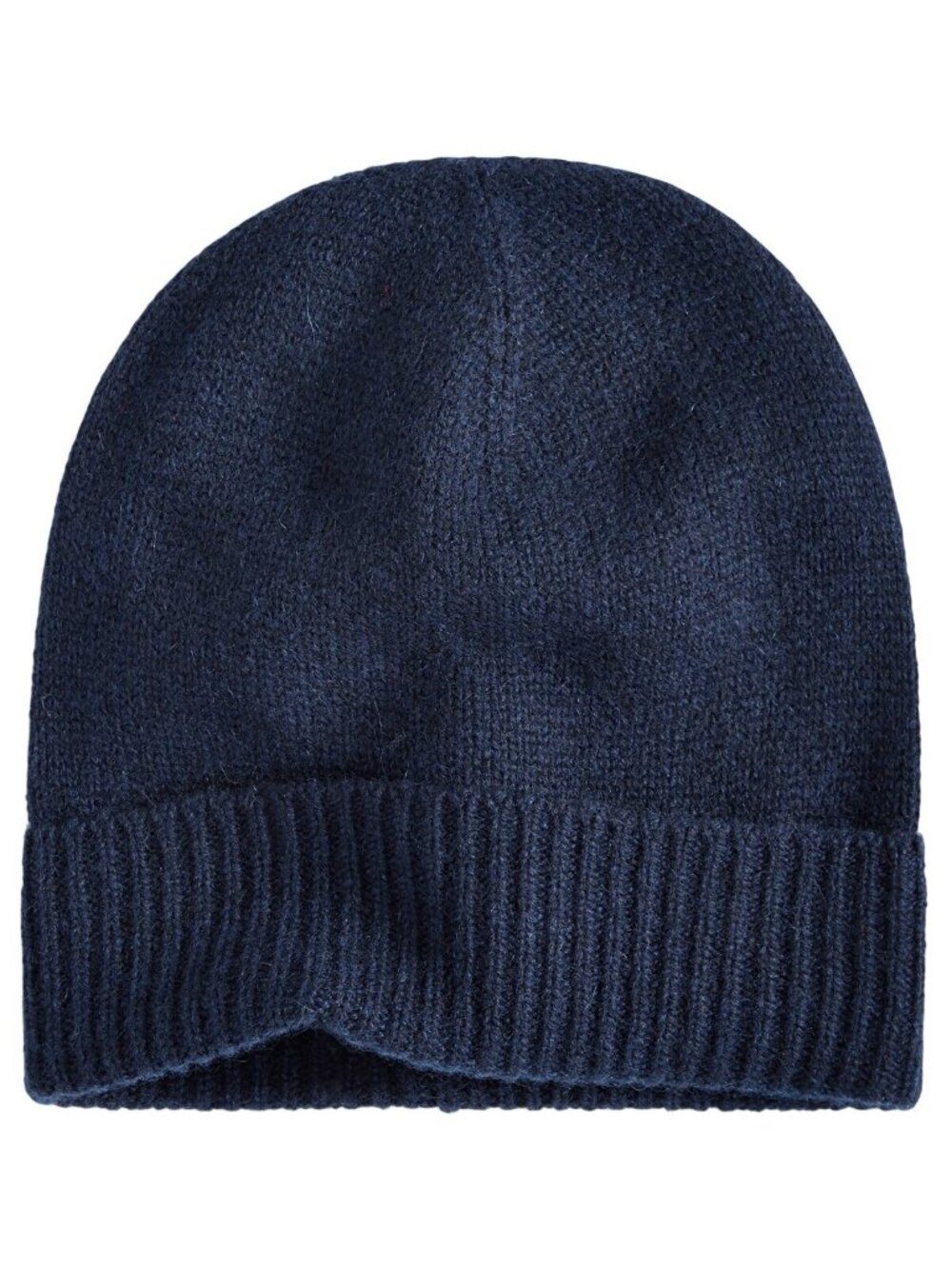 NWT Charter Club Womens 100% Cashmere Cuffed Beanie 100160260HT Navy Blue